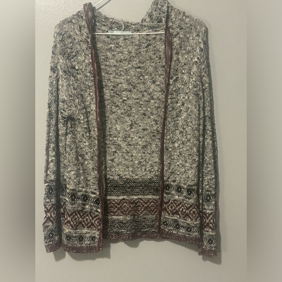 Maurices Sweaters - Maurice’s hooded Cardigan sweater. Size small multi color knit